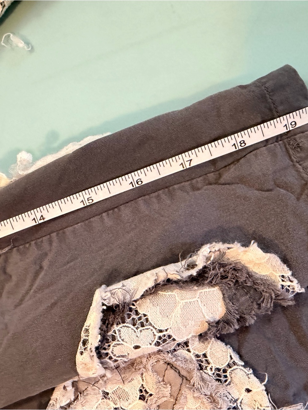 Bohemian Wide-Leg Cropped Pants w/ Peace Signs ☮️ Stars ⭐️ Charcoal - sz small - Picture 8 of 9